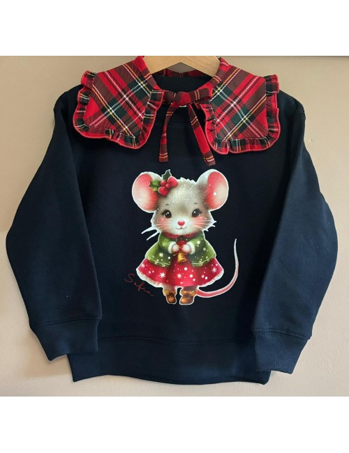 Sudadera navideña ratita