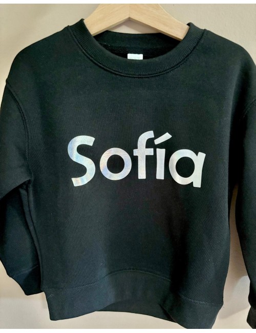Sudadera negra iridiscente
